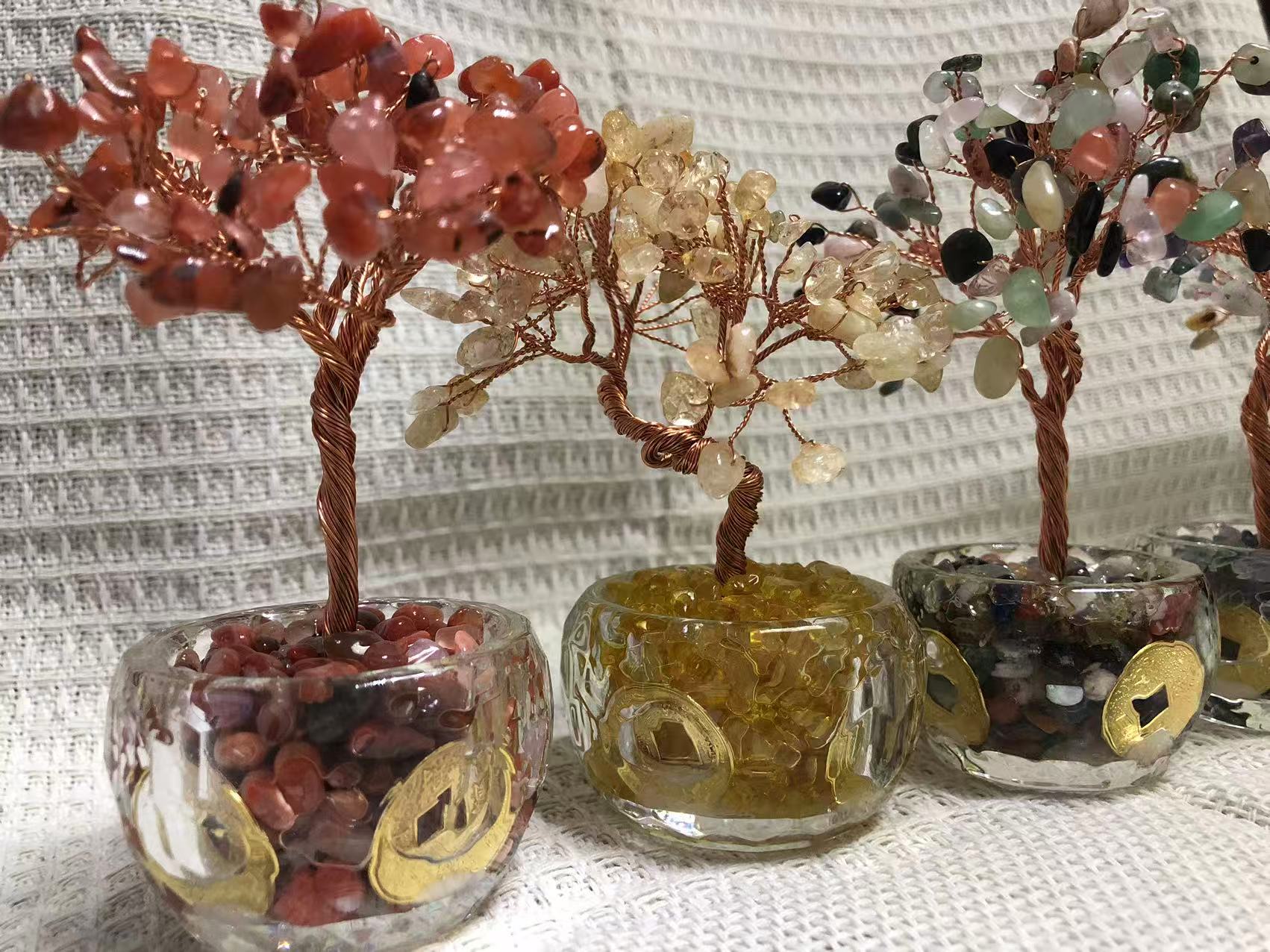 Feng Shui crystal trees